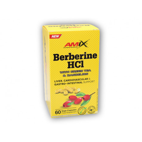 Berberine HCl + GreenTea &amp; Pitypang 60 cps