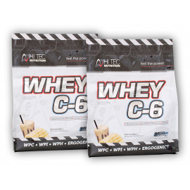 2x Whey C6 CFM 100% &lt;b&gt;savó&lt;/b&gt; fehérje 2250g - sütik