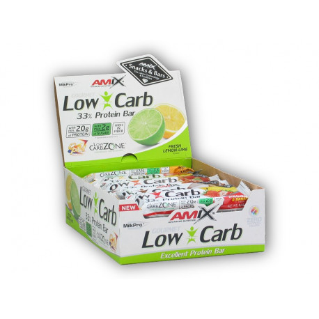 15x Low Carb 33% fehérjeszelet 60g - citromos lime