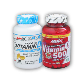 D3-vitamin 4000NE 90tob + C-vitamin 500