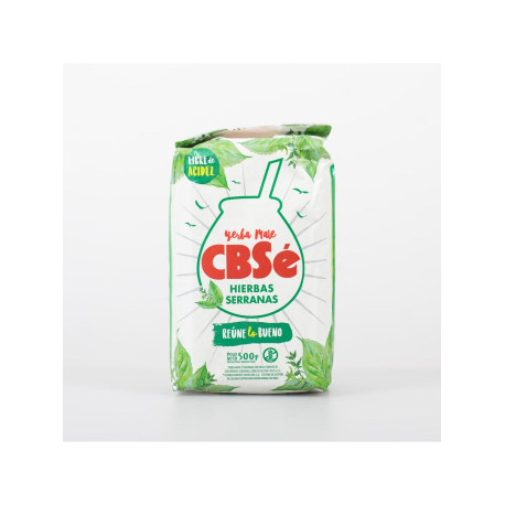 Yerba Mate CBSe hierbas serranas menta 500g