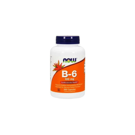 NOW FOODS B6-vitamin 100 mg 250 kapszula