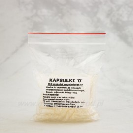 Átlátszó vegetáriánus kapszula, mérete 0 - 25000 db