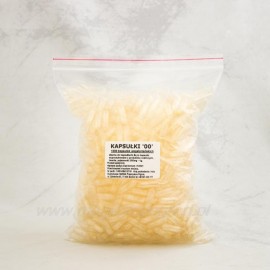 Átlátszó vegetáriánus kapszula 00-as méret (nagy) - 100 db
