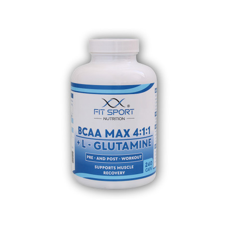 BCAA MAX 4:1:1 + L-glutamin 240 kapszula