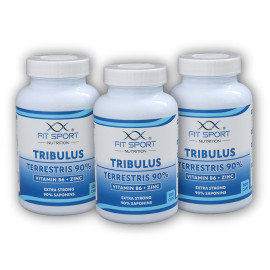 3x Tribulus Terrestris 90% + B6-vitamin + Cink 100 kapszula