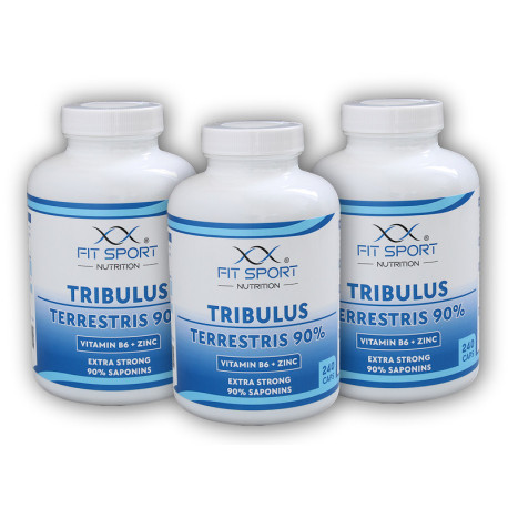 3x Tribulus Terrestris 90% + B6-vitamin + cink 240 kapszula