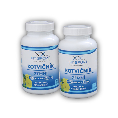 2x Tribulus terrestris 90% + B6-vitamin + Cink 90 kapszula