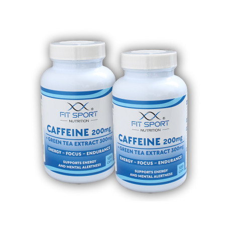 2x Koffein 200mg + Zöld tea kivonat 300mg 120 kapszula