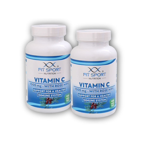 2x C-vitamin 1000 mg csipkebogyóval 120 zöldség tabletta