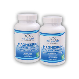 2x Magnézium-biszglicinát + B6-vitamin 120 zöldséges sapka - Magnézium