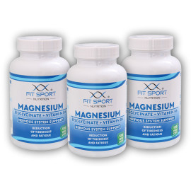 3x Magnézium-biszglicinát + B6-vitamin 120 zöldséges sapka - Magnézium