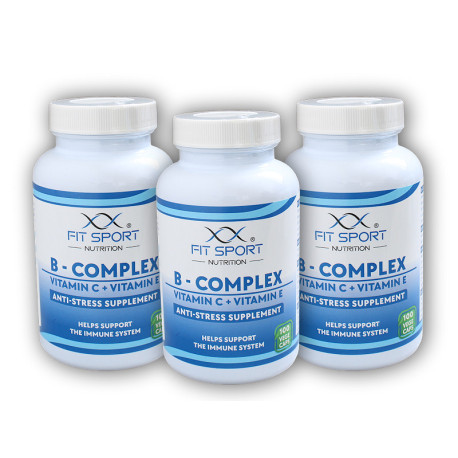 3x B-komplex + C-vitamin + E-vitamin 100 zöldség kapszula