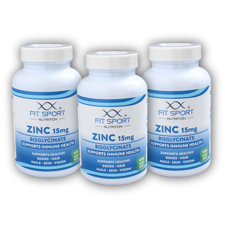 3x Cink 15mg Biszglicinát 100 zöldség tabletta - Cink