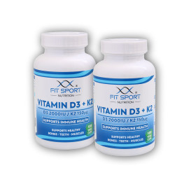 2x D3 + K2 vitamin 120 zöldség kapszula