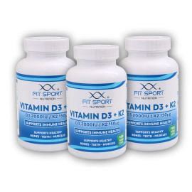 3x D3 + K2 vitamin 120 zöldség kapszula
