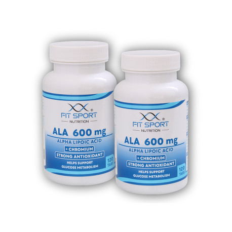 2x ALA 600mg alfa-liponsav + króm 120 tabletta - alfa-liponsav