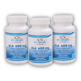 3x ALA 600mg alfa-liponsav + króm 120 tabletta - alfa-liponsav