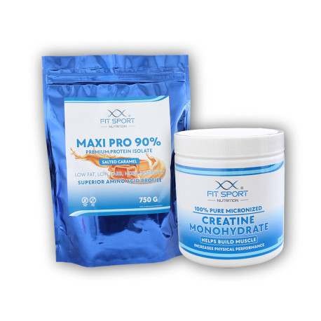Maxi Pro 90% 750g + Kreatin 330g - csokoládé