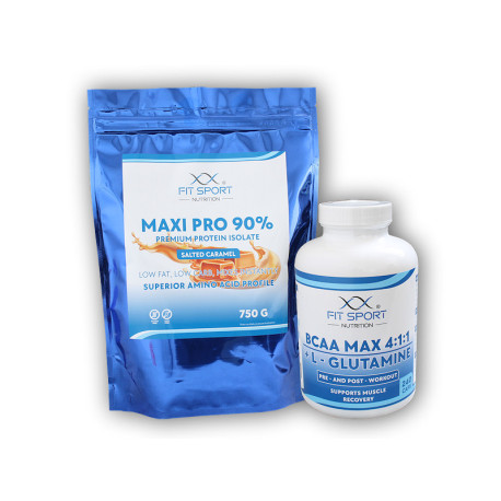 Maxi Pro 90% 750g + BCAA 4:1:1 240cps - banán