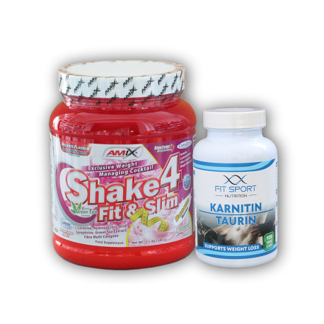 Karnitin Taurin 120cp + Shake4 500g - - banán