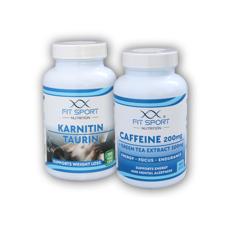 Karnitin Taurin 120 zöldséges kapszula + Koffein 200mg + Zöld tea 300mg 120 kapszula