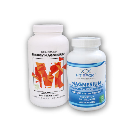 Energia Magnézium 1000mg 200cps+ Magnézium-biszglicinát + B6-vitamin 120cps