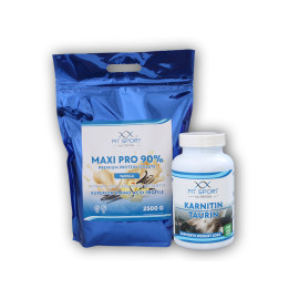 Maxi Pro 90% 2500g + Karnitin Taurin 120 zöldséges sapka - vanília