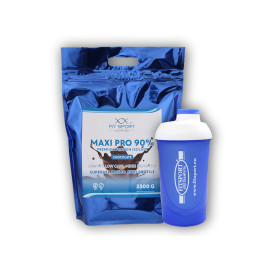 Maxi Pro 90% 2500g + Fitsport shaker - csokoládé