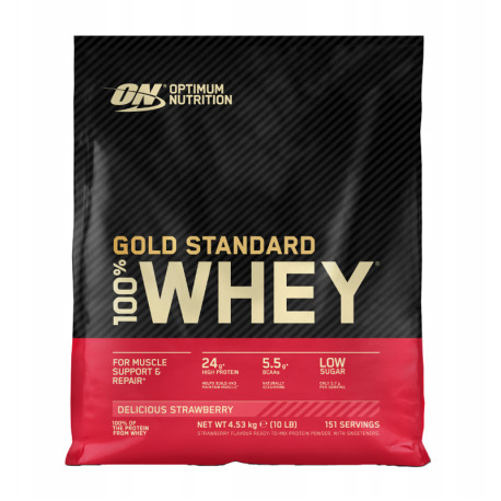 Optimum Nutrition 100% Whey Gold 4540g Eper