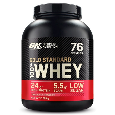 Optimum Nutrition 100% Whey Gold 2270g Finom Eper