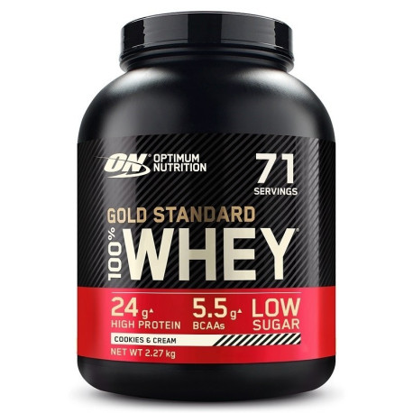 Optimum Nutrition 100% Whey Gold 2270g Cookies krém