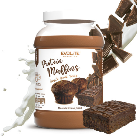 Evolite Protein Muffin 1000g Csokoládé Brownie
