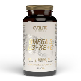 Evolite Omega 3 + D3 + K2 MK7 + E 60 lágykapszula