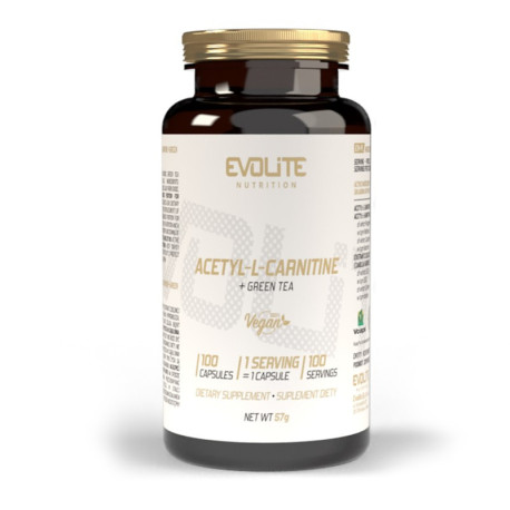 Evolite Nutrition Acetil-L-karnitin + Zöld Tea 100 VegeCaps