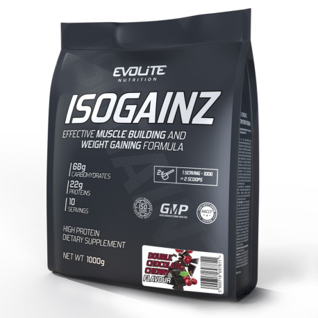 Evolite IsoGainz 1000g dupla csokoládé ízesítések