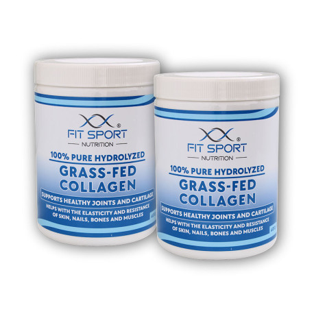 2x 100% tisztaságú hidrolizált fűvel táplált kollagén 400g - hidrolizált kollagén