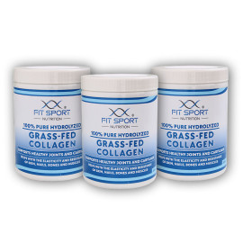3x 100% tisztaságú hidrolizált fűvel táplált kollagén 400g - hidrolizált kollagén