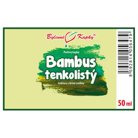 Vékonylevelű bambusz (TCM) - Paul gyógynövényes cseppjei (tinktúra) 50 ml