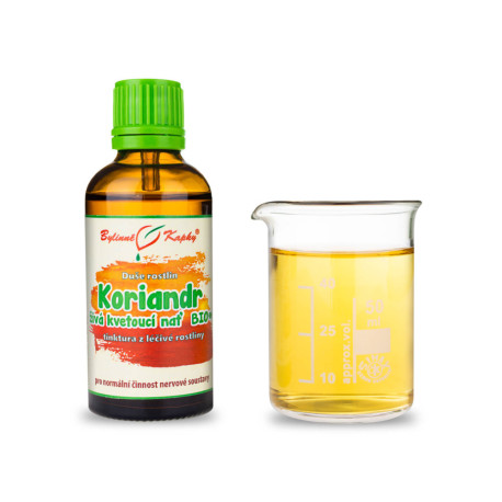 Koriander vetett élő levél BIO* - Növényi cseppek (tinktúra) Plant Soul 50 ml