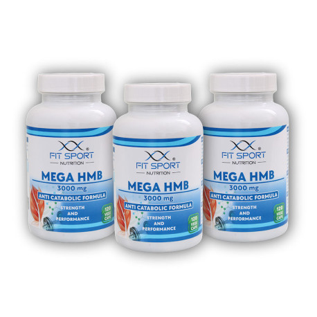 3x Mega HMB 3000mg 120 zöldséges sapka