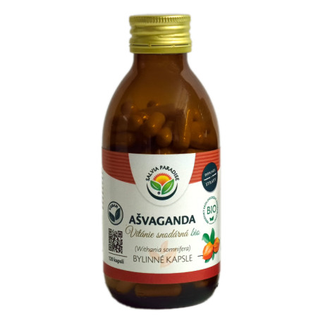 Ashwagandha - Üdvözlő kapszulák BIO 120 darab
