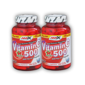2x C-vitamin 500mg + Rose Whose 125 kapszula
