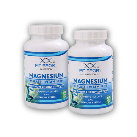 2x magnézium-malat + B6-vitamin 120 zöldségsapka - Energiamagnézium