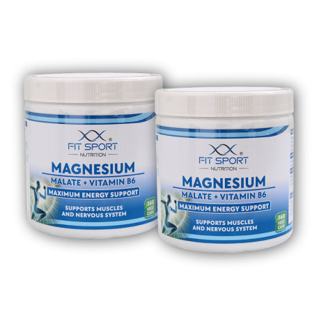 2x magnézium-malát + B6-vitamin 360 zöldségsapka - Energiamagnézium