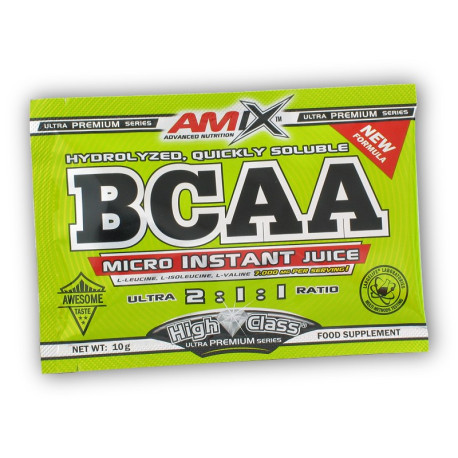 BCAA Micro Instant Juice 10g Zacskó KÜLÖNLEGES AJÁNLAT - zöld alma