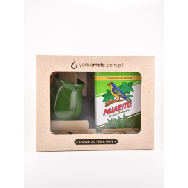 SET Yerba Mate Pajarito Herbal - sima zöld