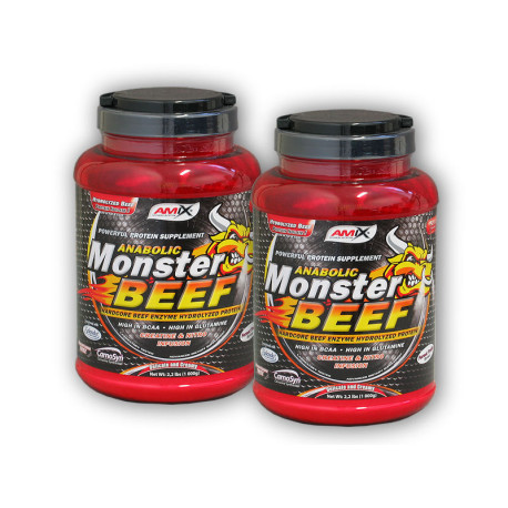 2x Anabolic Monster BEEF 90% fehérje 1000g - csokoládé
