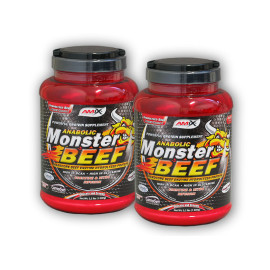 2x Anabolic Monster BEEF 90% fehérje 1000g - erdei gyümölcsök