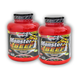 2x Anabolic Monster BEEF 90% fehérje 2200g - eperbanán